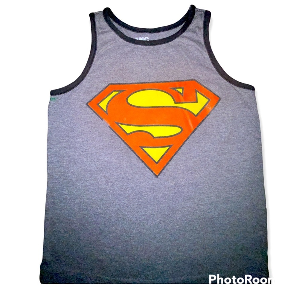 Epic Threads Gray and Black Superman Tank Size 5